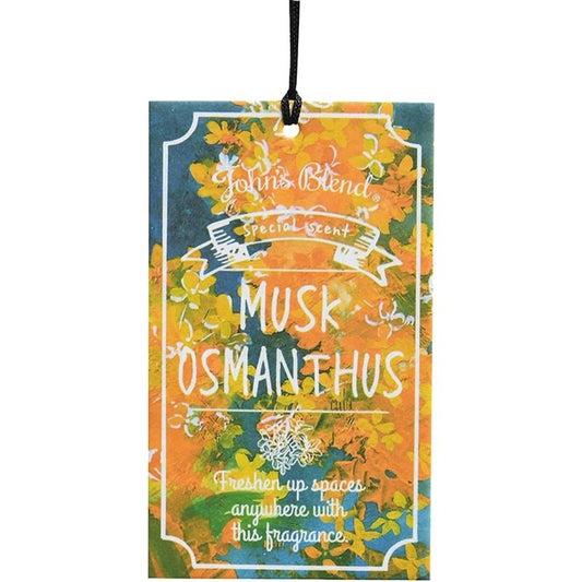 JOHN'S BLEND Paper Air Freshener Musk Osmanthus